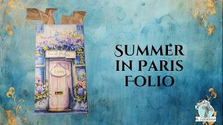 Summer in Paris Folio | Paper Craft Socials Kit Tutorial | Mini Album with Parisian Charm screenshot 2