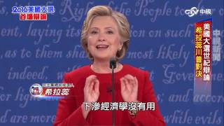 希拉蕊.川普美選第一場辯論part2　川普稅單遲不公開 看他怎為自己辯護(中字高清)|中視新聞20160927