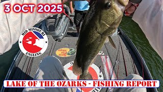 Lake of the Ozarks Bass Fishing - 3 Oct 2025 | Fishing report