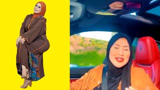 Oum mouhab Fatima Maazi fashion فاطمة معزي أم مهاب تتجول بسيارة المازيراتي في رمضان