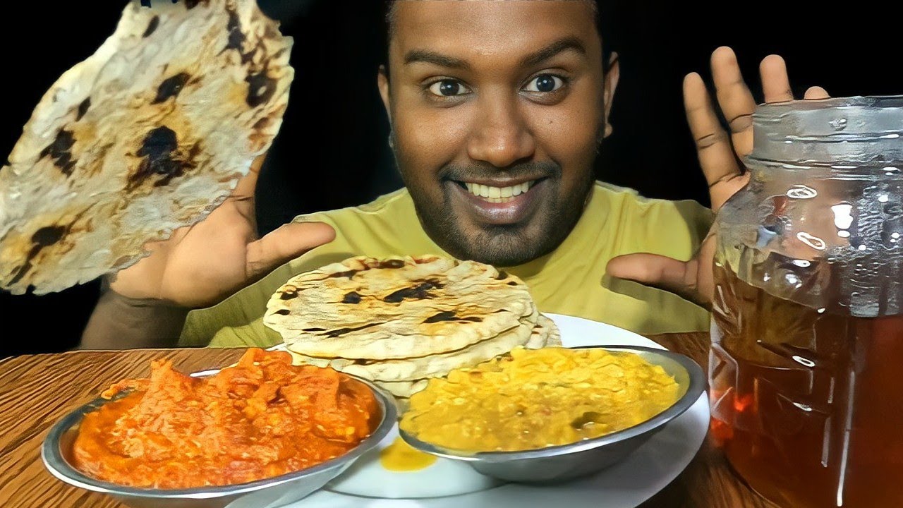 Malu Roti sri Lankan cocounut roti | dhal curry | katta sambol | plain tea # ...