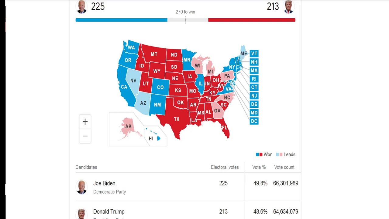 Presidential Election Undecided Remaining Paths To 270 Electoral Votes