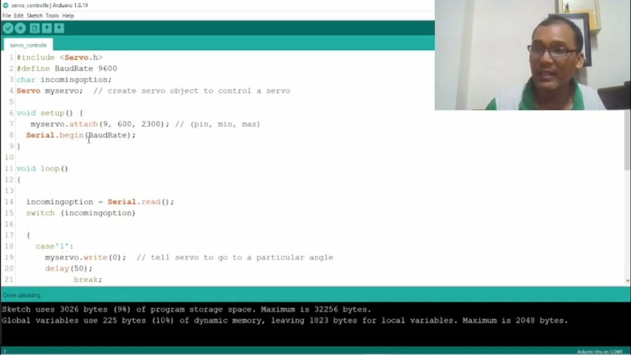 HW #7 C#C++ Visual Studio and Arduino Programming to Control RC Servo ...