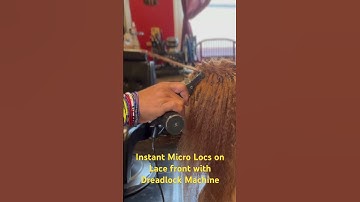 Instant Micro Locs on Lace front with Dreadlock Machine #dreadlockmachine  #locs #locstyles