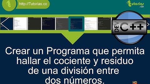 operadores – visual C++ (hallar cociente y residuo)