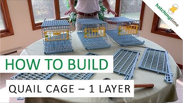 Quail Cage - 1 Layer (Assembly Instructions - Hatching Time) Cimuka