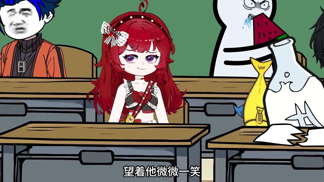 突然拥有了读心术竟然听到女校霸的心声 #沙雕动画 #原创动画