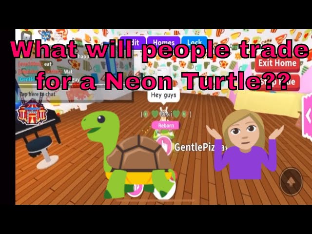 roblox adopt me pets neon turtle