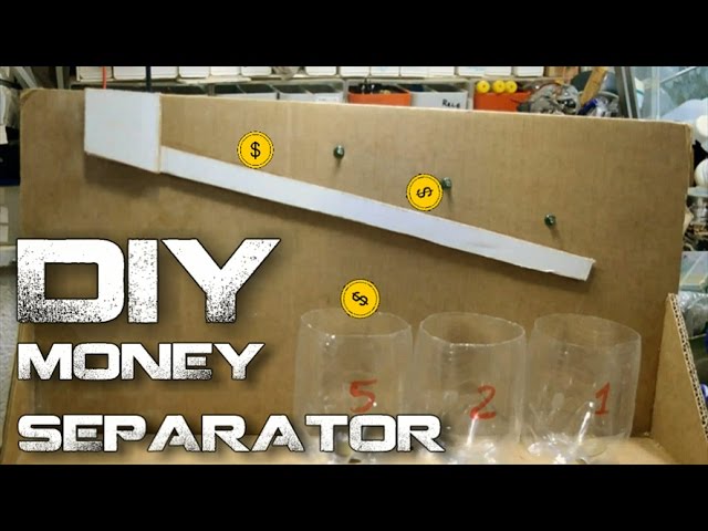 DIY Automatic Coin Sorting Machine from Cardboard/How to Make Coin Sorting  Machine from Cardboard 