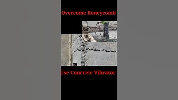 use Concrete Vibrator in construction, honeycomb in construction #shorts #honeycomb #vibrator