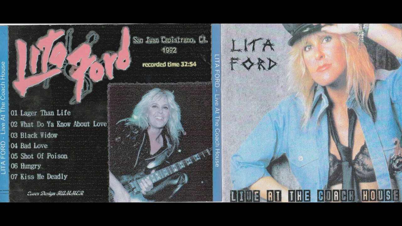 LITA FORD live in San Juan Capistrano, CA, 1992 LIVE AT THE COACH HOUSE YouTube