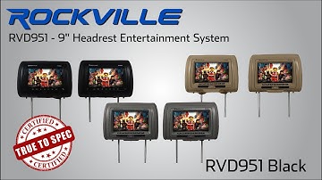Rockville RVD951 9" HD Digital Headrest Entertainment System - Product Demo