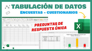 Excel | Tabulación de datos de una encuesta | Para tesis, proyectos de aplicación e investigación