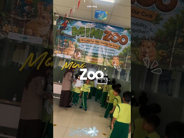 A fun learning adventure at our Mini Zoo! 🐢🦜🐰 #shorts #yt #minizoo #activityschool #alazharjatim