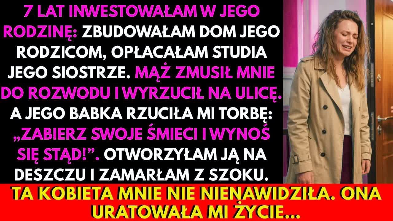 7 Lat Inwestowałam W Jego Rodzinę. Mąż Mnie Wyrzucił. Babcia Rzuciła Torbę — A W Środku...