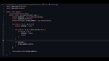 Java ile Asal Sayıları Bulma ve Listeleme