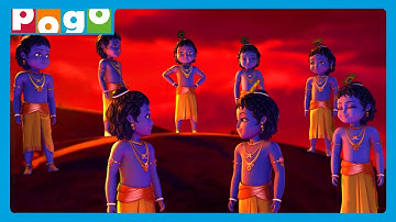 Little Krishna 🪈| Courageous Village Adventures!👊| Kids Stories😆| Cartoon for Kids | @PogoChannel