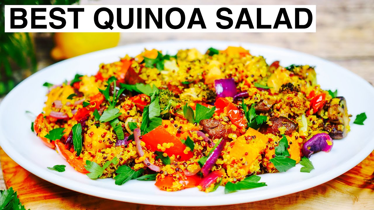 THE BEST QUINOA SALAD RECIPE | How to make Quinoa with Roasted ...