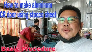 How To Make Your Own Aluminum Cr Door Using Stocco Sheet -Qt5Kl