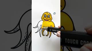 Octopus #share #handdrawing #shortsfeed #shortsvideo #shortsyoutube #shortvideo #subscribe #coloring