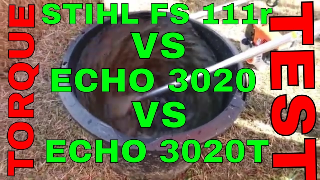 Тест крутящего момента триммера, FS 111 против 3020 против 3020T