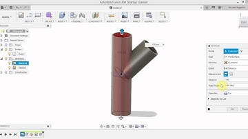 How to model a Y-pipe in Fusion 360