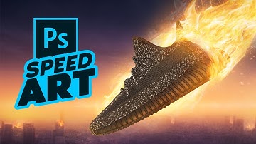 Adidas Yeezy Meteorite | Photoshop manipulation (Speed Art)