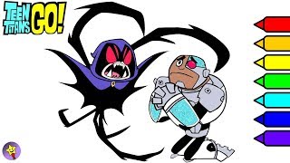 Teen Titans Go Coloring Book Raven And Cyborg Coloring Page Teen Titans Go Angry Raven