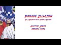 Parade Illusion (Lyrics) - Mainya with Shuffle Sisters [Kaitou Joker](S1 Ending Full)(Rom/Eng/Kanji)