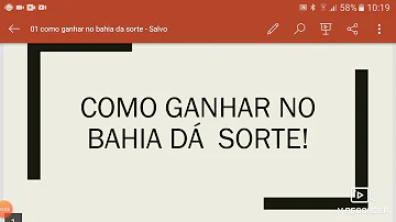 Quem ganhou o Bahia dá sorte de hoje?
