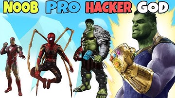NOOB vs PRO vs HACKER vs GOD in Mutant Fighter