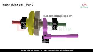 friction clutch box working animation part 2