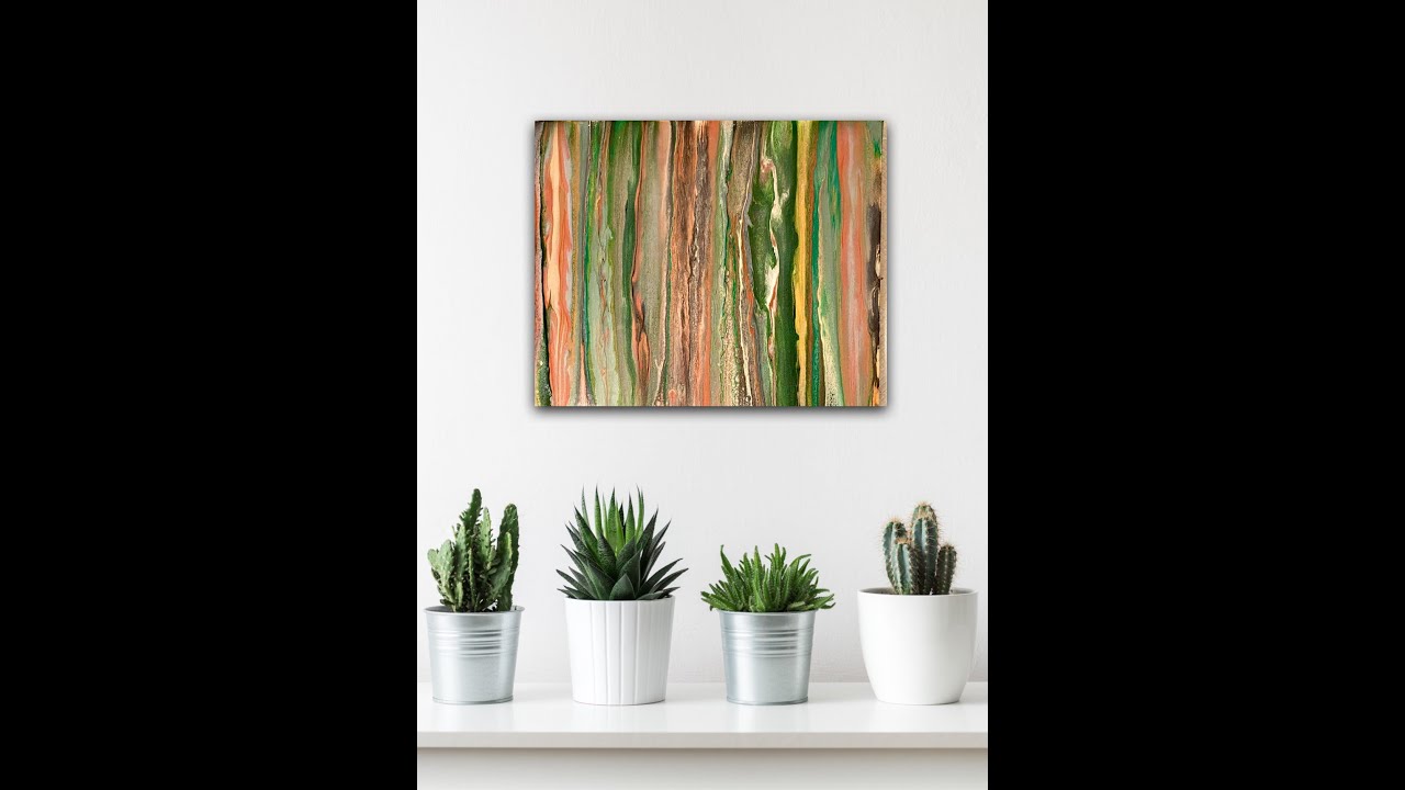 #1 My FIRST VIDEO - Britt Clayton Design - Acrylic Pouring - Super Easy Technique!