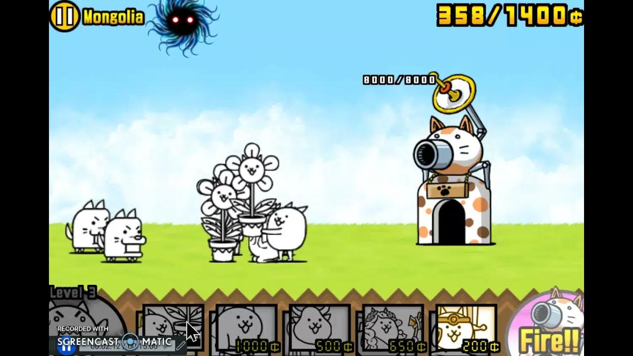 review and how to get flower cat in battle cats YouTube