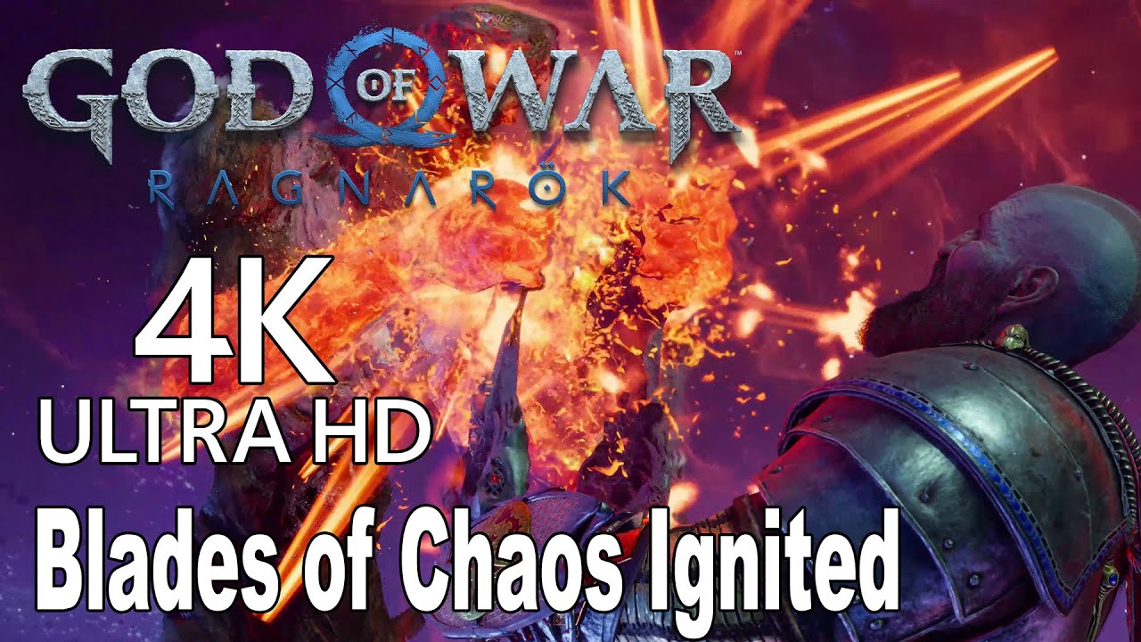 Blades of Chaos Ignited God Of War Ragnarok [4K] YouTube