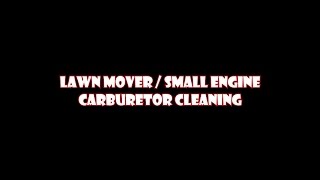 craftsman 675 lawn mower carburetor cleaning