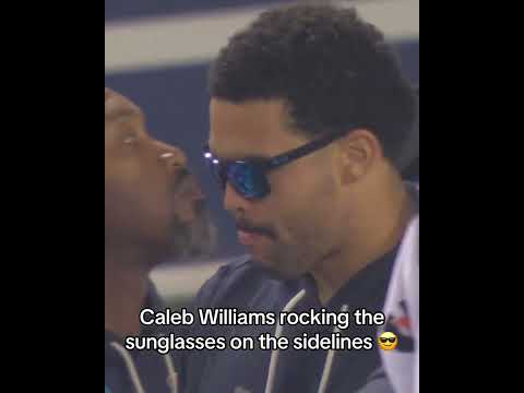 Caleb on the sideline 😂