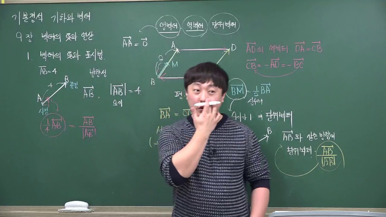 [새교육과정 기하] 9강 벡터의 뜻과 연산