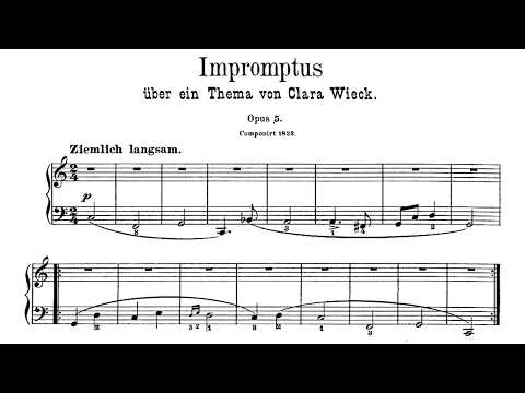 Schumann: Impromptus on a Theme by Clara Wieck, Op. 5 - Jorg Demus, 1964 - OR 409