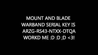 mount and blade warband serial key