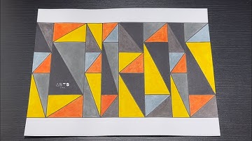 Using the Rectangles & Right Triangles Concept to Sketch Tessellation Design | Agile • Easy • Steps