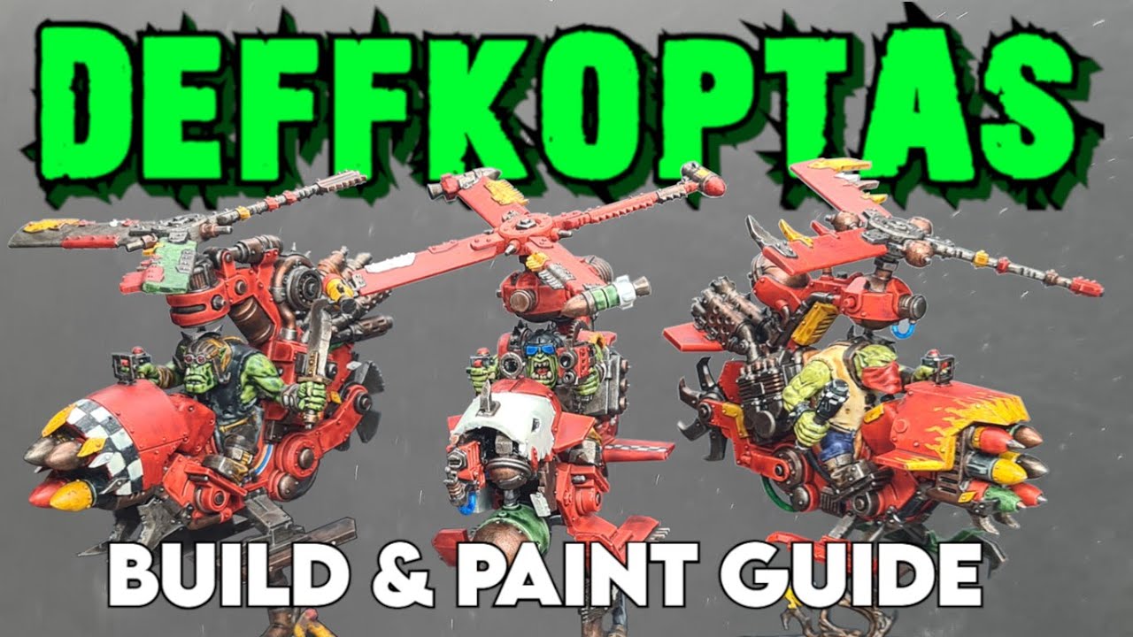 Ork Deffkoptas! Warhammer 40K Build and Paint Tutorial! - YouTube