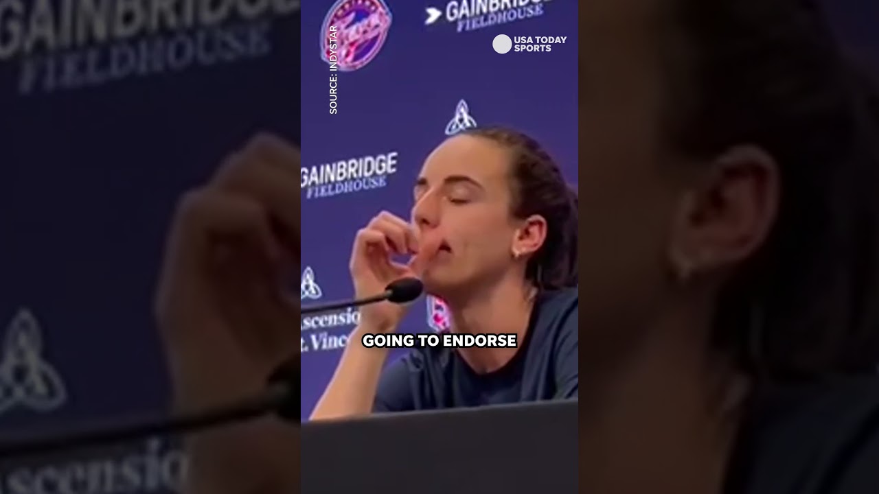 Caitlin Clark talks Taylor Swift's post endorsing Kamala Harris #Shorts