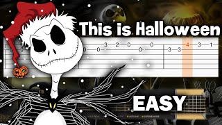 This Is Halloween - The Nightmare Before Christmas - Guitar Tutorial Tab