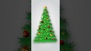 Christmas tree in Illustrator #viral #trending #tutorial #christmas