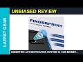 Biometric authentication system 15 Cub Biometric Safe Box with Fireproof Bag Guide