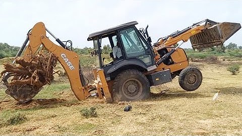 JOHNDEERE 5050 Loading Mud & Roots Case 770 Ex Going To Remove Waste Trees यहा तो Jcb दब गयी