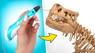 صناعة هيكل ديناصور واقعي باستخدام التقنية ثلاثية الأبعاد