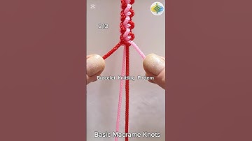 #213 Bracelet Knitting Tutorial, Macrame #shorts #macrametutorial #tricks #howto #craftideas