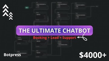 Building the ULTIMATE $4000+ Booking Chatbot Guide - Botpress Tutorial